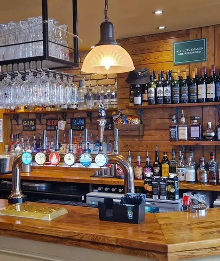 Bar area in a pub
