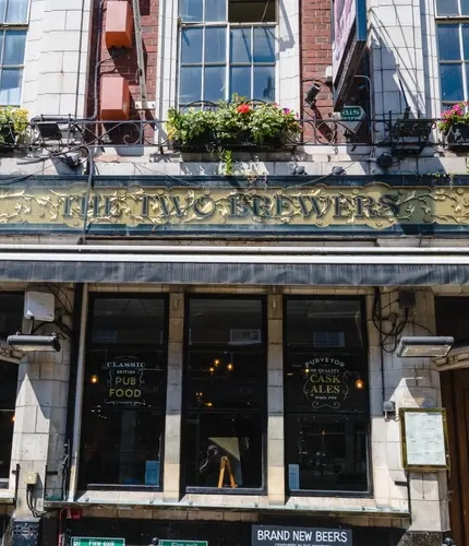 External view of a pub entrance