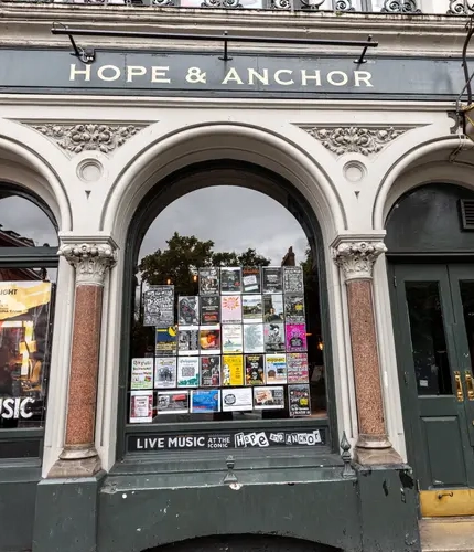 The exterior of the Hope & Anchor pub