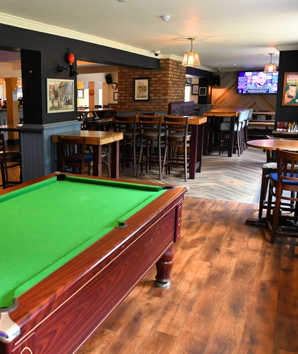 Restaurant and pub games area in a pub