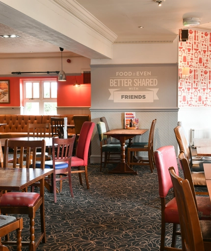 interior restaurant and seating area