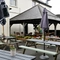 Beer garden outside of a pub