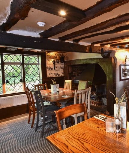 The restaurant area of The Bear Inn.