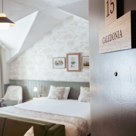 A double bedroom at the Ardencaple Hotel.