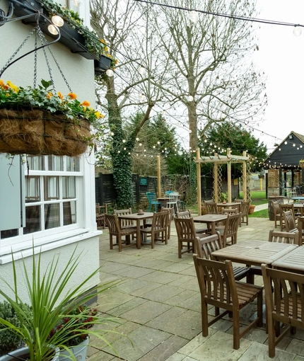exterior beer garden