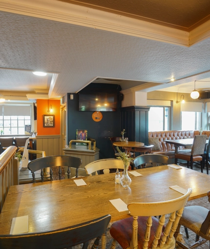 interior restaurant and seating area