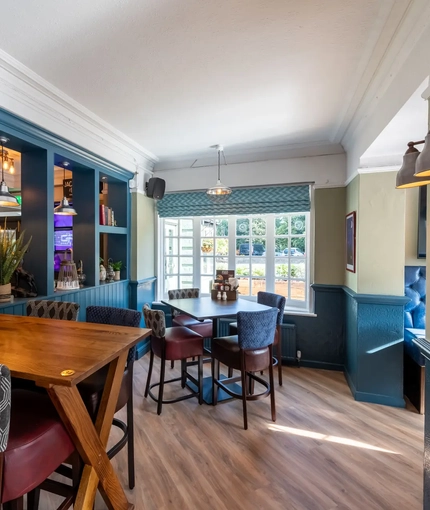 Restaurant area in a pub