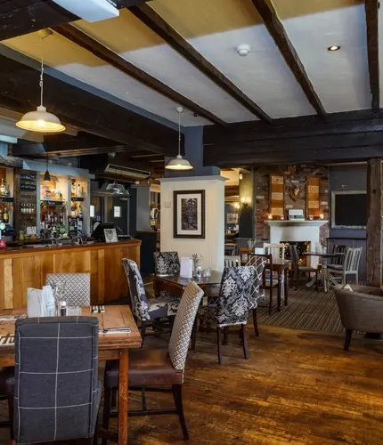 The interior of The Axe and Cleaver pub