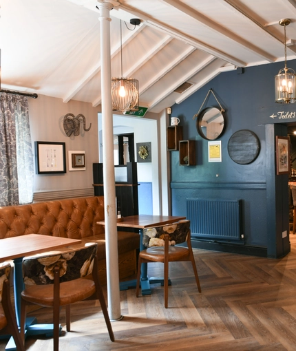 Restaurant area in a pub