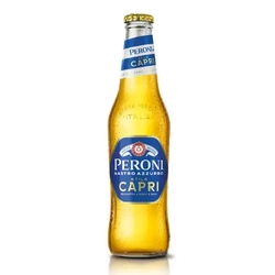 A bottle of Peroni Capri