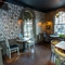 Interior restaurant seating area
