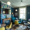 Interior restaurant seating area