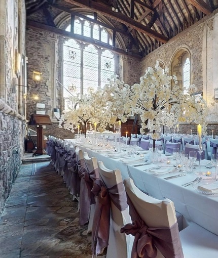 The function room of The Rothley Court Hotel.