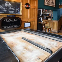 Shuffleboard at Bishops Tavern pub