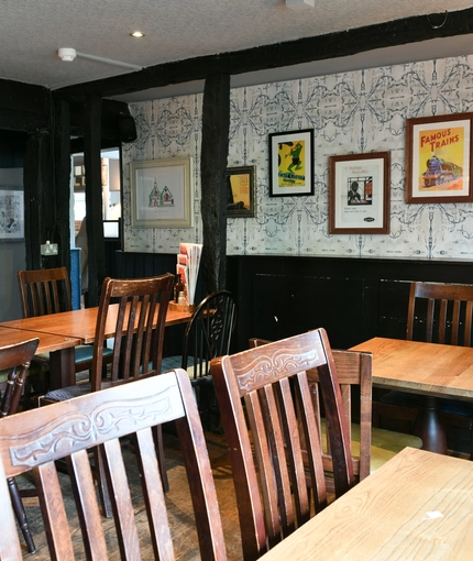 Restaurant area in a pub