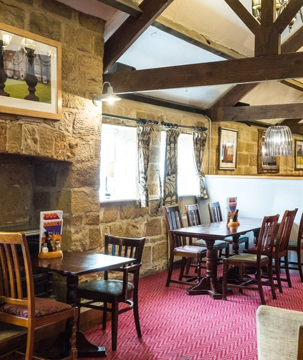 interior restaurant and seating area