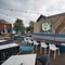 Beer garden outside of a pub