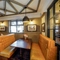 Interior dining area of a pub.