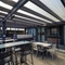 Exterior beer garden.