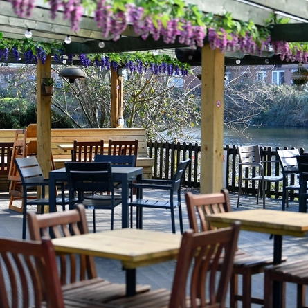exterior beer garden