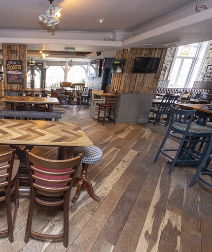interior restaurant and seating area