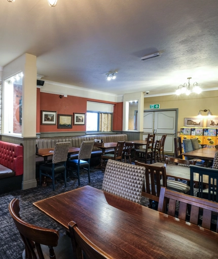 interior restaurant and seating area