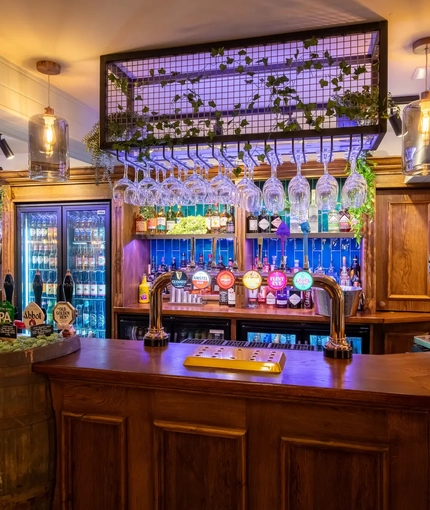The bar at the Thatched Cottage.