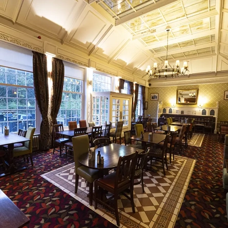 interior restaurant and seating area