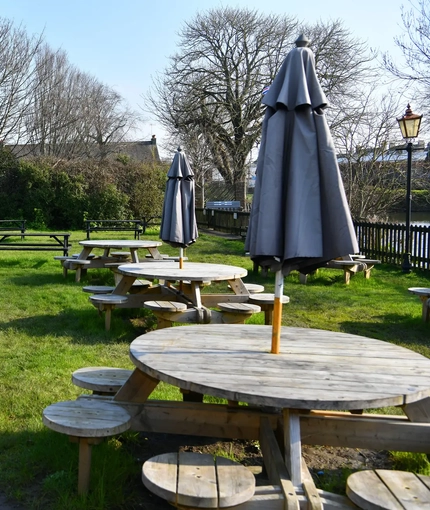 exterior beer garden