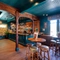 Interior seating area in a pub restaurant