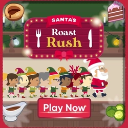 A Roast Rush Game Advent panel banner for Farmhouse Inns.