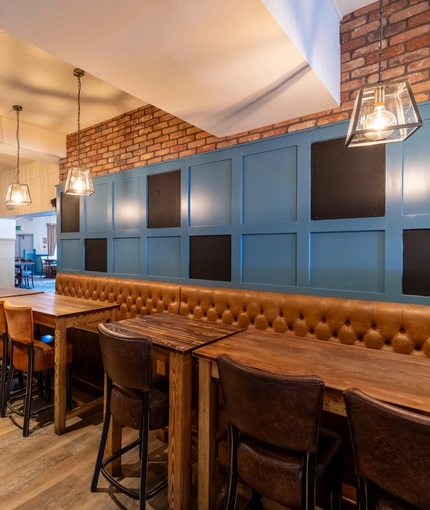 interior restaurant and seating area