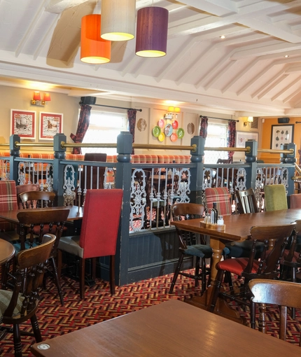 interior restaurant and seating area