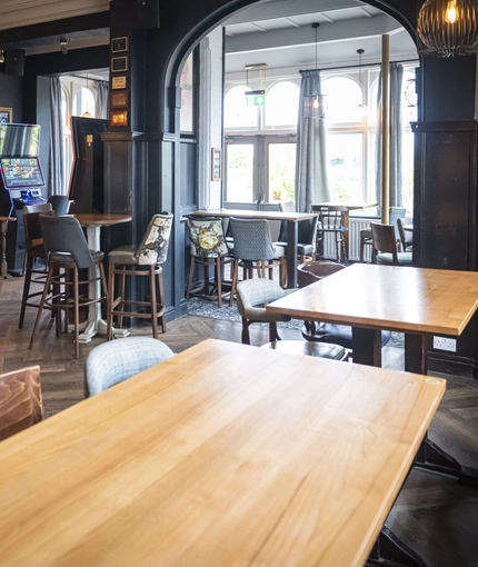 interior restaurant and seating area