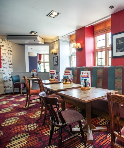 interior seating area of the pub