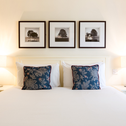 The interior of one of the hotel rooms at The Abbey Field.