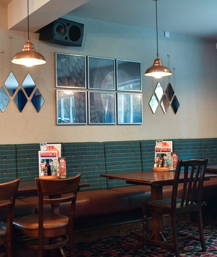 interior dining area of a pub