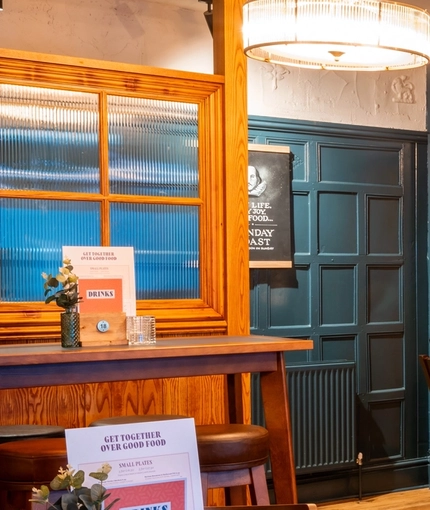 interior dining area of a Greene King pub
