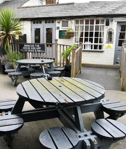 exterior beer garden