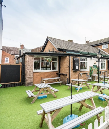 exterior beer garden of the pub