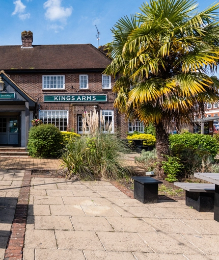 exterior beer garden