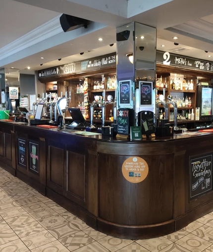 Internal view of a pub bar