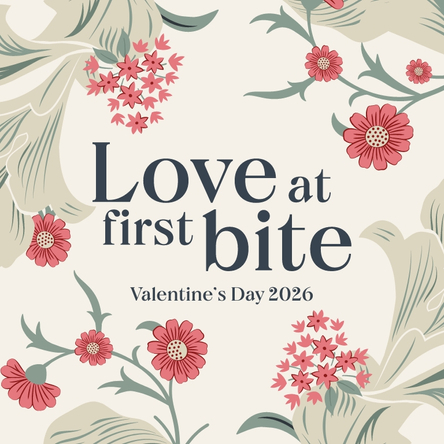 A 768x768 Web Homepage Promo Banner advertising Valentines Day at Chef & Brewer venues.