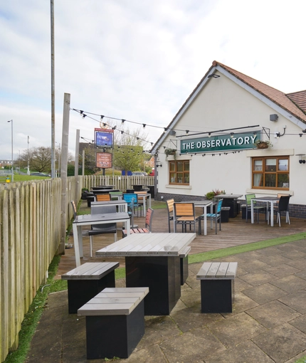 exterior beer garden