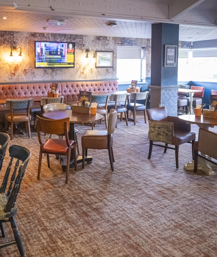 interior restaurant and seating area