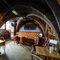 Internal seating area in a pub restaurant
