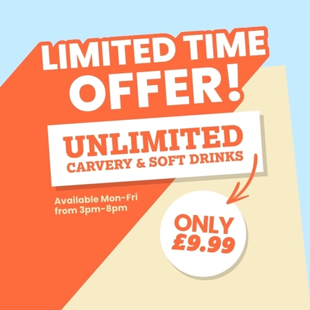 Unlimited carvery for £9.99