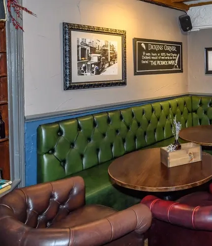 interior restaurant and seating area