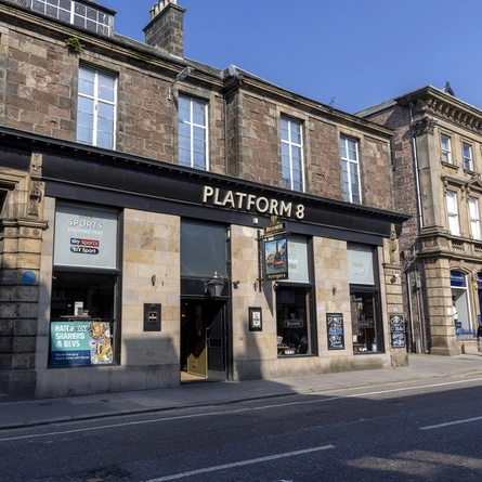 Exterior facade of a pub.
