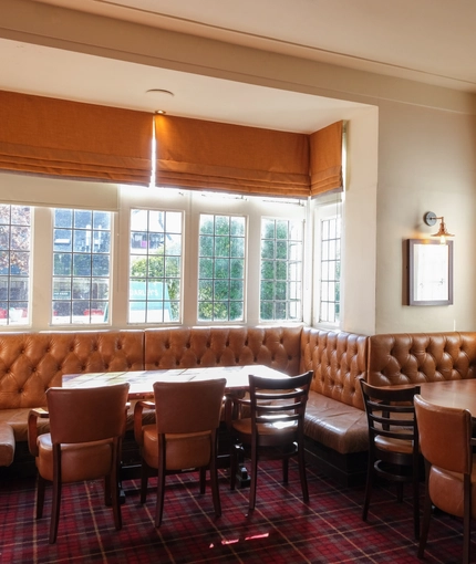 interior restaurant and seating area